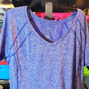 Women's Plus V-neck Livi Active Blue 22/24 Shirt